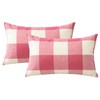 OTOSTAR Set of 2 Classic Buffalo Check Plaid Throw Pillow