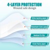 Apósito transparente con almohadilla, impermeable, para el cuidado posterior de