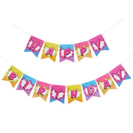 Happium Superhero Children's Birthday Bunting Party Decoration Garland Party Banner