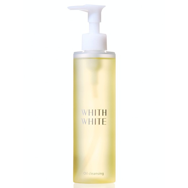 Fith White Cleansing Oil, 6.8 fl oz (200 ml), Makeup Remover, Pores, Blackhead Removal, W, No Face Wash Required