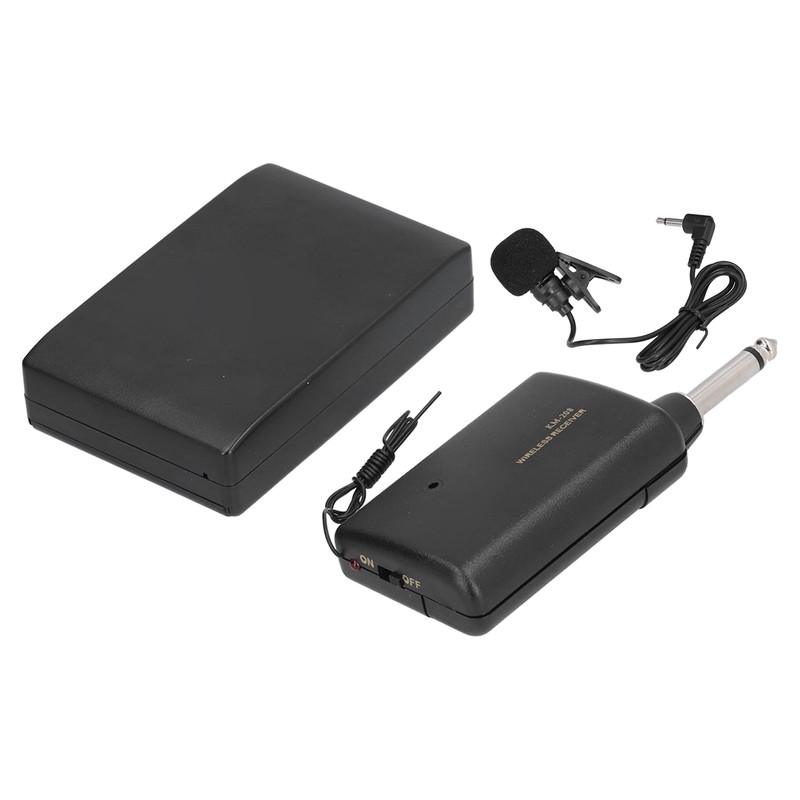 KM 208 Wireless FM Transmitter Receiver Bluetooth Lapel Clip On