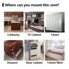 10 Pcs Stainless Steel Ventilation Cover, 25mm Concave Air Vent