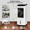 COSTWAY Portable Evaporative Air Cooler for Room, Remote Control, 3-Mode,