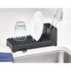 iDesign iDesign Kitchen Utensil Caddy - Compact Slate Dish Drainer