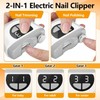 Electric Nail Clippers, 3 in 1 Automatic Cutting and Grinding