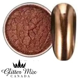 Glitter Mix Canada Chrome Pigment Nail Art Powder 10g Metallic Powder for Easy Application and Long-Lasting Finish - Color: Pink Holo