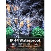 YIQU White 82FT 200 LED Christmas String Lights Outdoor/Indoor (Extendable