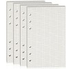 A6 Ring Binder Refill Paper, Squared, Set of 4, 180