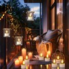 PChero 6 Pack Solar Tea Lights Outdoor Waterproof, Small Solar