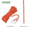 sourcing map 6mm Hollow Braided Polypropylene Anchor Line with Hook,