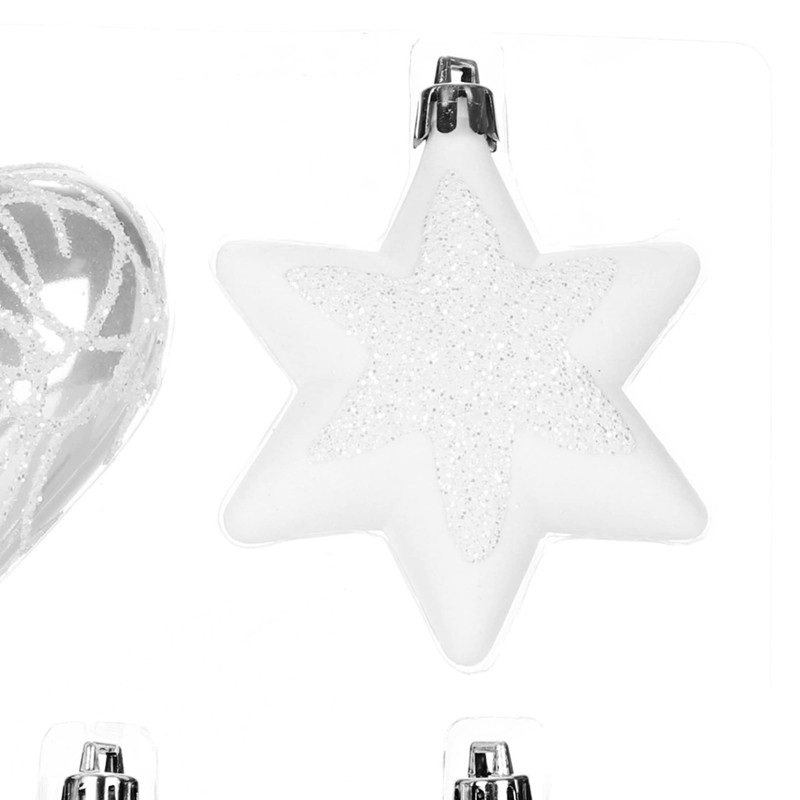 com-four® Christmas Tree Decorations - Christmas Tree Baubles In Different