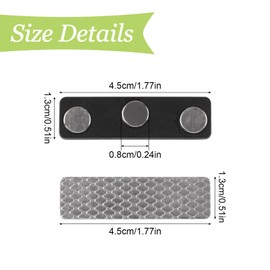 UFURMTAE Magnetic Curtain Closure, 18 Pairs Self-Adhesive Blackout Blind Magnets Curtain Fixing Clips to Hold Curtains Closed (Black)