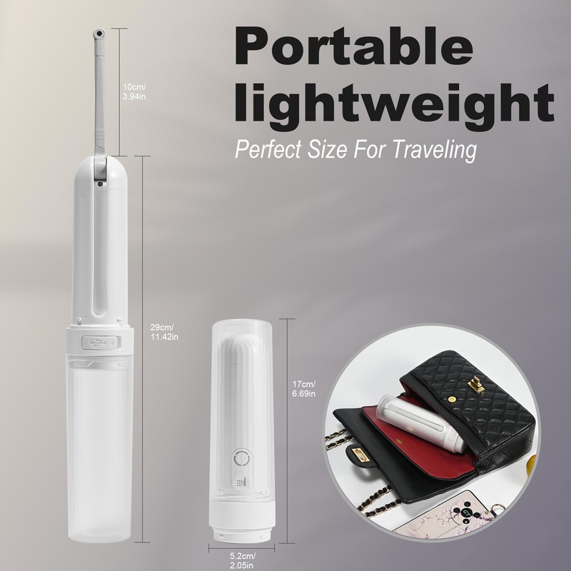 WQV Travel Portable Bidet, USB-C Rechargeable Handheld Travel Bidet Sprayer