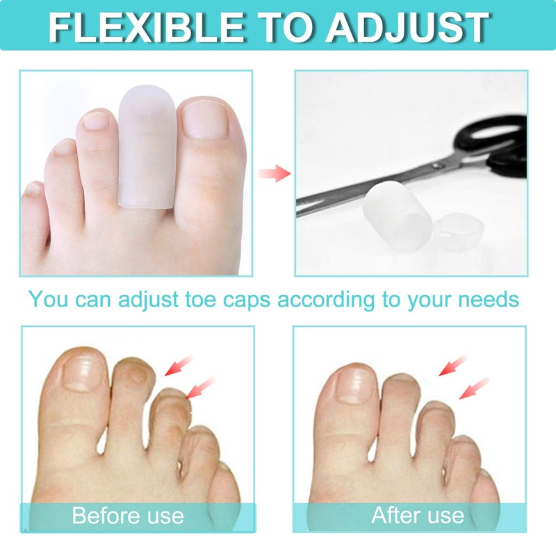 Welnove 12Pcs Gel Toe Cap Protector - Cushions and Protects