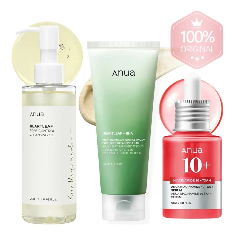 Anua Kit Para Principiantes De 3 Pasos Piel De Cristal