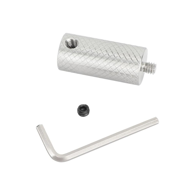 CAMVATE 1/4"-20 Male to M8 Female Extension Pole Adapter（Stainless Steel）-3692