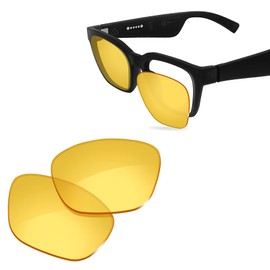 Glintbay 100% Precise-Fit Replacement Sunglass Lenses for Bose Alto S/M BMD0007 - Crystal Yellow Non-polarized