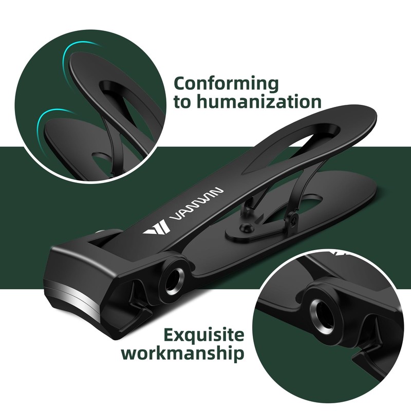 German Nail Clippers for Men, VANWIN Toenail Clippers for Thick