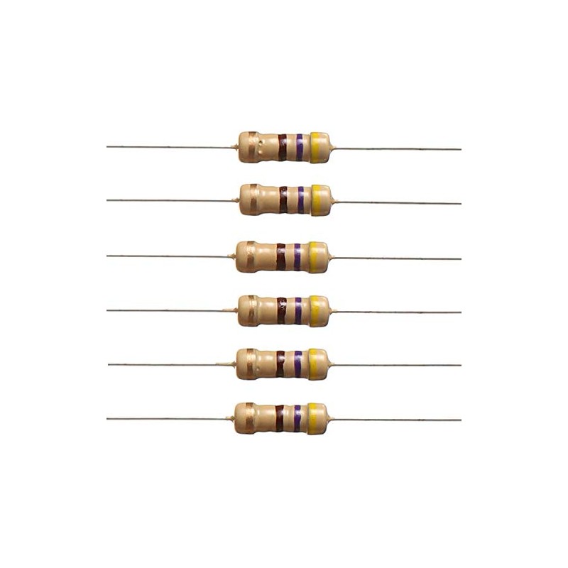 BOJACK 470 Ohm Resistors 1/2 W ±5% Carbon Film Single