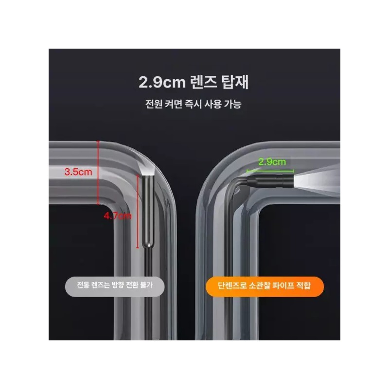 산업용내시경 고화질 엔도스코프 검사 스크린 수리 파이프 자동차정비 유지보수 [3.