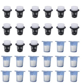 Loopunk Set of 30 Hydroponic Cultivation Pot, Hydroponic Cultivation Pot, Set Plant Basket, Hydroponic Cultivation Pot, Hydroponic Cultivation Pot, Hydroponic Cultivation Pot, For Water Cultivation,