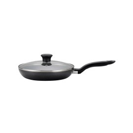 ChowSing pet store T-fal 10" Frying Pan with Lid, Simply Cook Nonstick Cookware Black