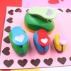 Walquicks 3pcs Paper Shape Handmade Puncher, 6mm 25mm 38mm Heart