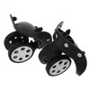 WHAMVOX 2 Pairs Shopping Trolley Wheels Luggage Replacement Wheels Suitcase