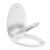 Sorelle Elongated Family Toilet Seat in Glossy White, Soft Close