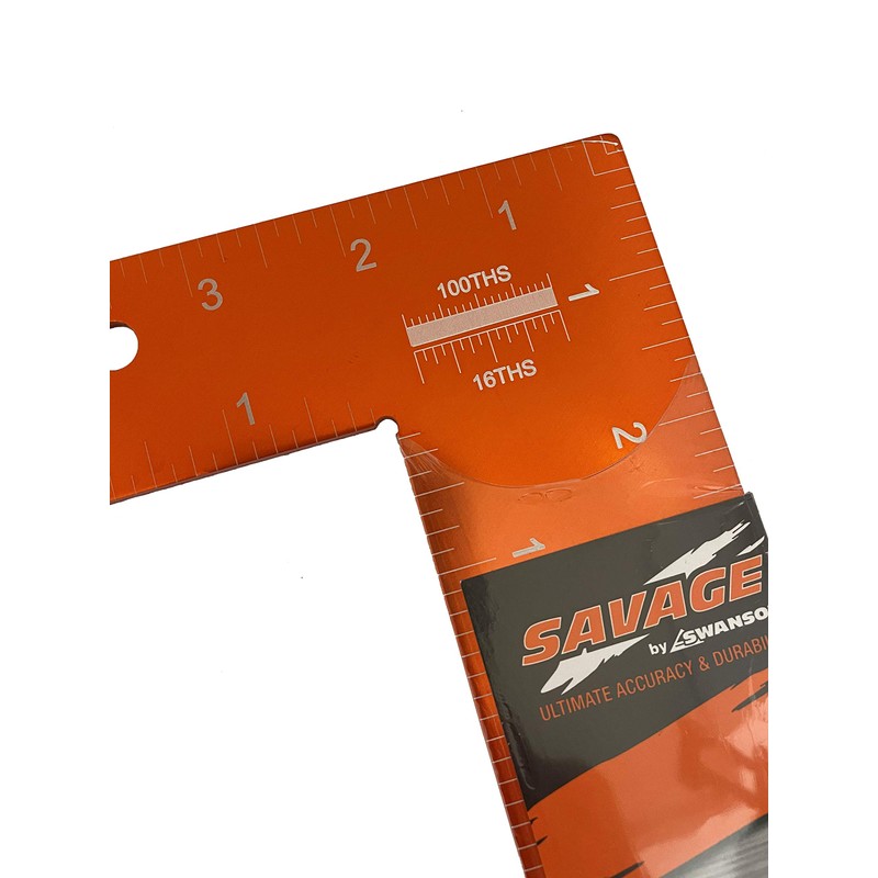 Swanson Tool Co SVL123 Savage 16"x24" Builder Square, Anodized, with
