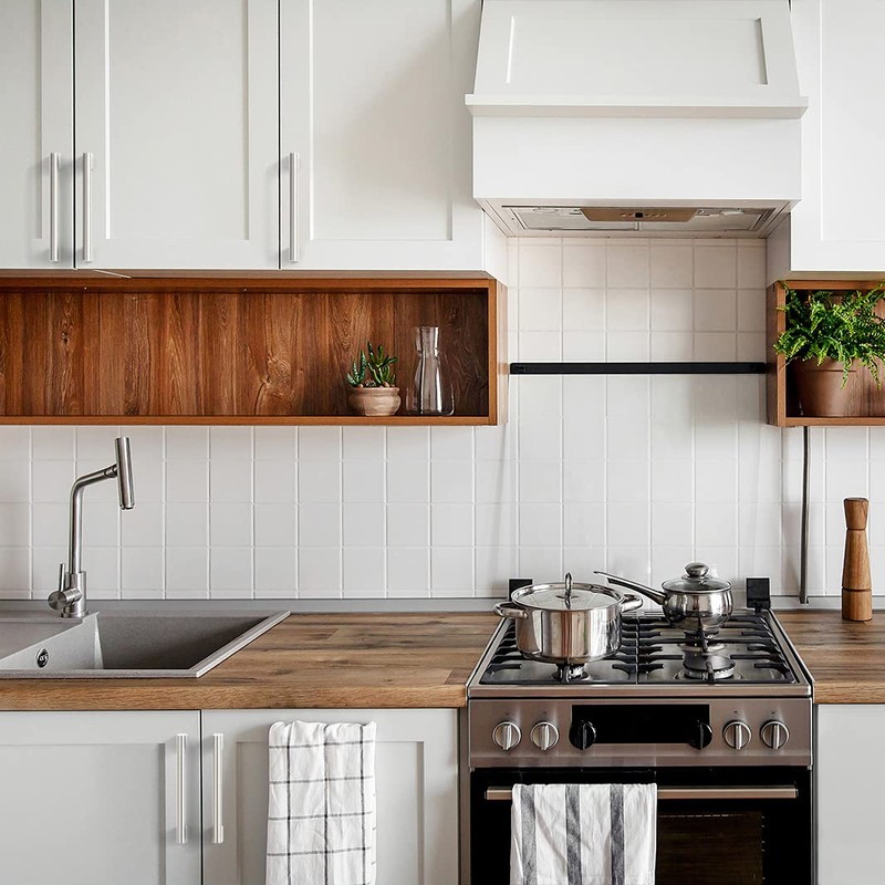 FURNIWARE Pack of 5 Furniture Handles, 96 mm Hole Spacing,