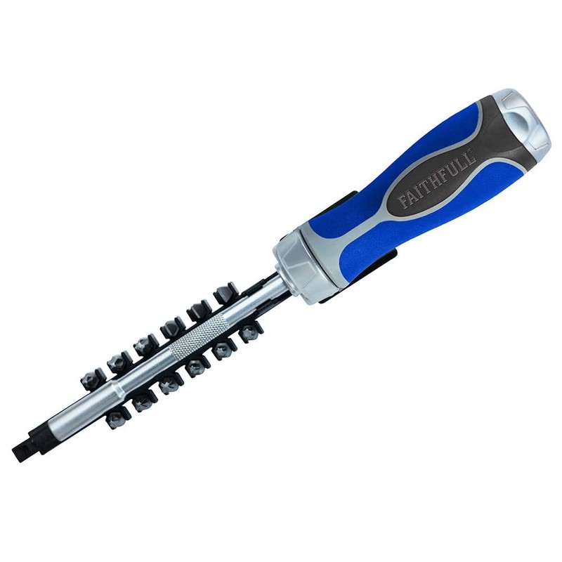 Faithfull FAISDSET13R Ratchet Screwdriver Set - 13 Piece Set