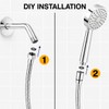 RALANDA 79 Inch Shower Hose Replacement, Extra Long Chrome Stainless
