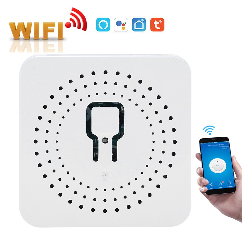 Mini ON/Off Controller Switch Smart WiFi Light Opener White APP