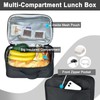 GRKJGytech Insulated Lunch Bag for Men Black Portable Leakproof Kids