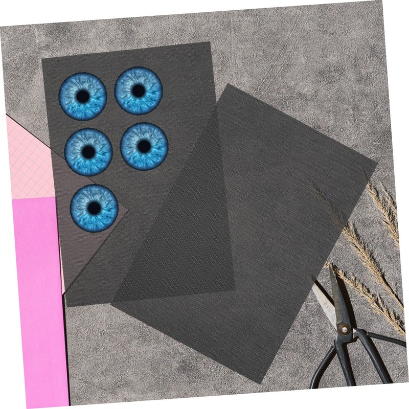 LALAFINA 10 Sheets PVC Eye Mesh for Fursuit Crafting Flexible