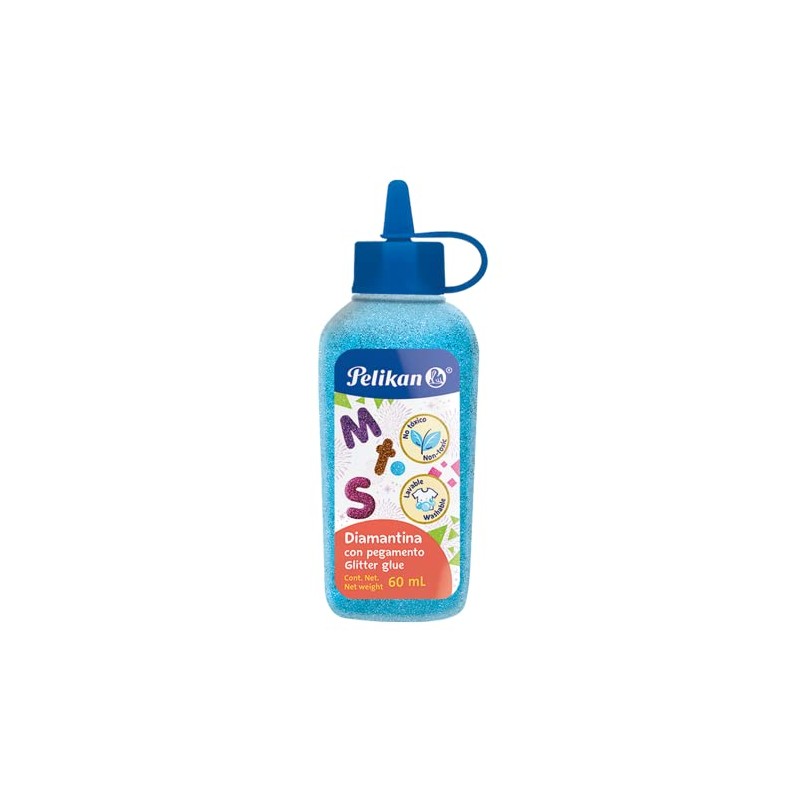 Pelikan Diamantina con Pegamento Color Azul Pastel 60 ml