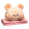 Stuffed Animals Travel Blanket Pillow Set Soft Plush Hugging Pillow