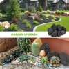Mr. Fireglass Lava Rock Granules, Large Black Volcanic Lava Rock