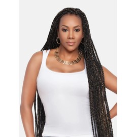 Vivica A. Fox 45 Inch Extra-Long Tiara II Synthetic Hair Braid - JUMBO BRAID (M1B/RED)