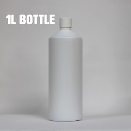 Palm Safe 4pcs 1 Litre HDPE Durable Plastic Bottles BPA Free Refillable Reusable with Non Leak Flip Caps
