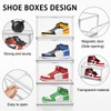 DAYOOH Acrylic Sneaker Shoe Display Case Transparent Shoe Box Storage