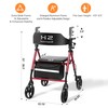 Walkers for Seniors with Seat, Foldable Rolling Walker with Durable