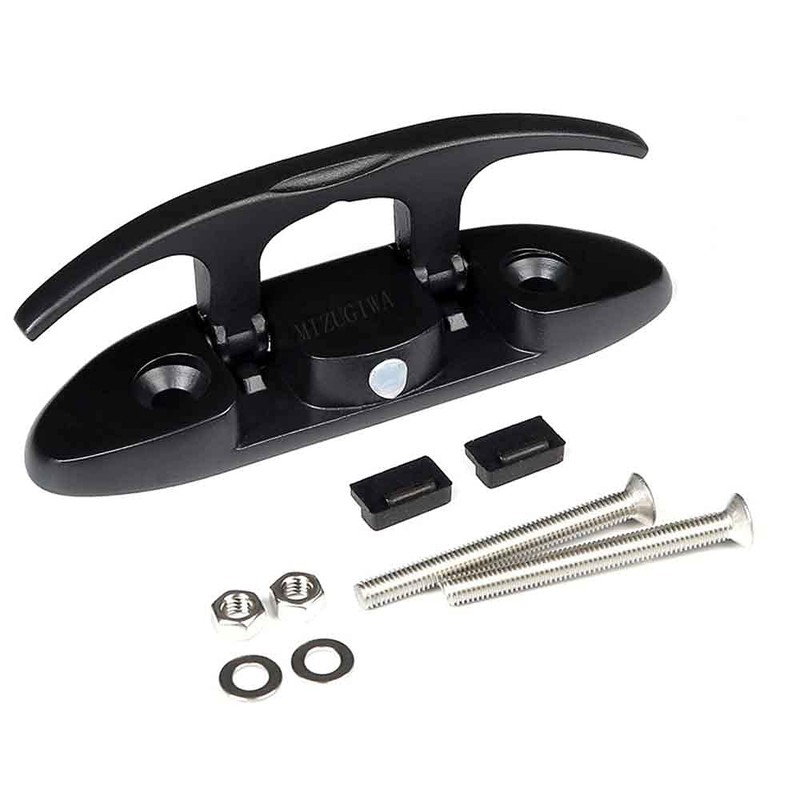 MIZUGIWA Boat Folding Cleats 4-1/2 Inch Stainless Steel Marine Flip