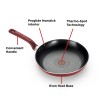 Unbranded T-fal Easy Care Nonstick Fry Pan, 12 inch, Red,New