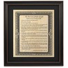 Framed Original Rules of Golf 1744. Handmade in USA