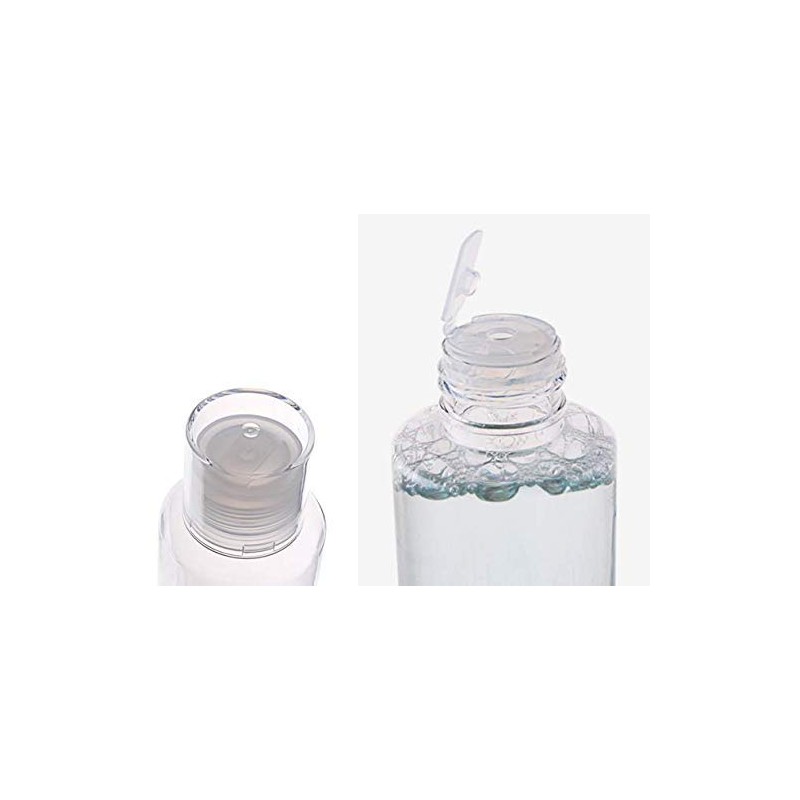 3 Pack 150ml Empty Clear Refillable Plastic Bottles for Makeup