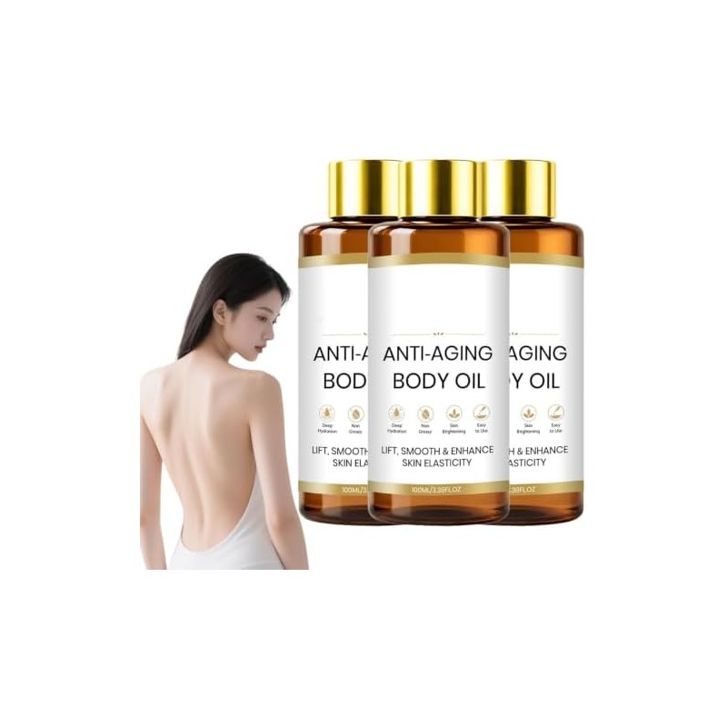 Aceite Corporal Antiedad Coreano con Ingredientes Botánicos, 100ml No Graso