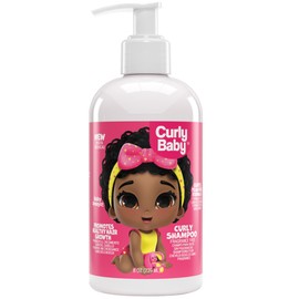 CurlyBaby Curly Shampoo – Tear-Free, Dermatologist-Tested, Fragrance-Free Baby Shampoo for Curly, Kinky, Coily Hair – Gentle Cleanse, Moisturizing, Promotes Healthy Hair Growth - 8oz