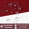 Ecoehoe Hotel Grade Waffle Weave Fabric Hook Free Shower Curtain